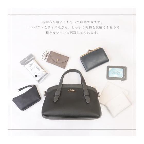 [Cleria] Shoulder bag for women, genuine leather, small 2-way crossbody handbag, Grage series [CL-51001]