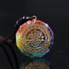 Orgonite Pendant Sri Yantra Necklace Sacred Geometry Chakra Energy Necklace Meditation Jewelry
