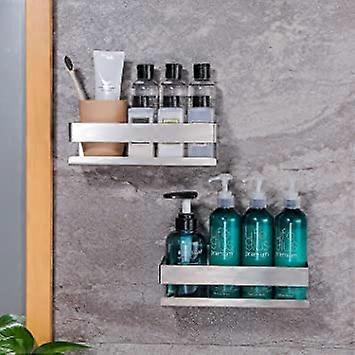 tagre de Douche Auto-adhsif Panier de Douche Sans Perage Etagre de Salle de Bain Acier Inoxydable