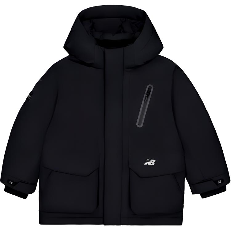 New Balance Kids Down Jackets Hooded Non Detachable Thickened Windproof 7PE4E103-BK 160
