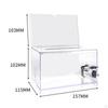 Business Card Collection Box Acrylic Donation Case Collecting Opinion Multipurpose Storage Organizer