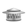 Round Chimneys Cover with Mesh Screen Tapered Top Metal Chimneys Cover Weather-proof