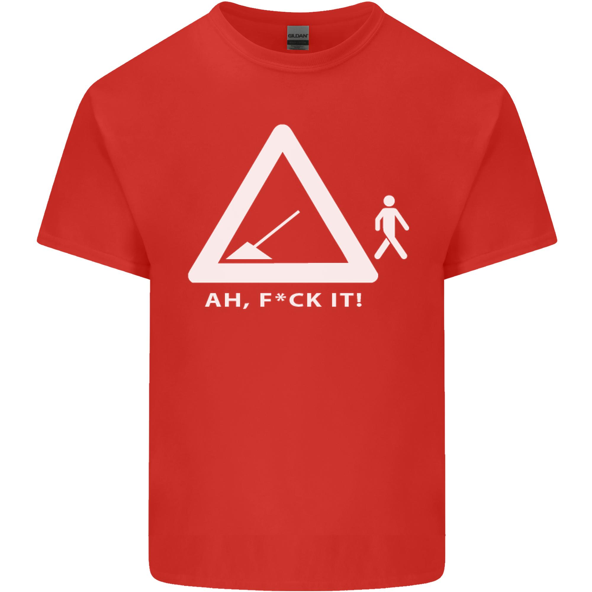 Fck It Funny Offensive Road Worker Navvy Unisexs Light Cotton TShirt S