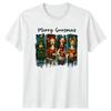 Merry Goosmas Christmas Geese Holiday T Shirt Vintage Stretched Unisex Versatile Streetwear Breathable Slightly Homme