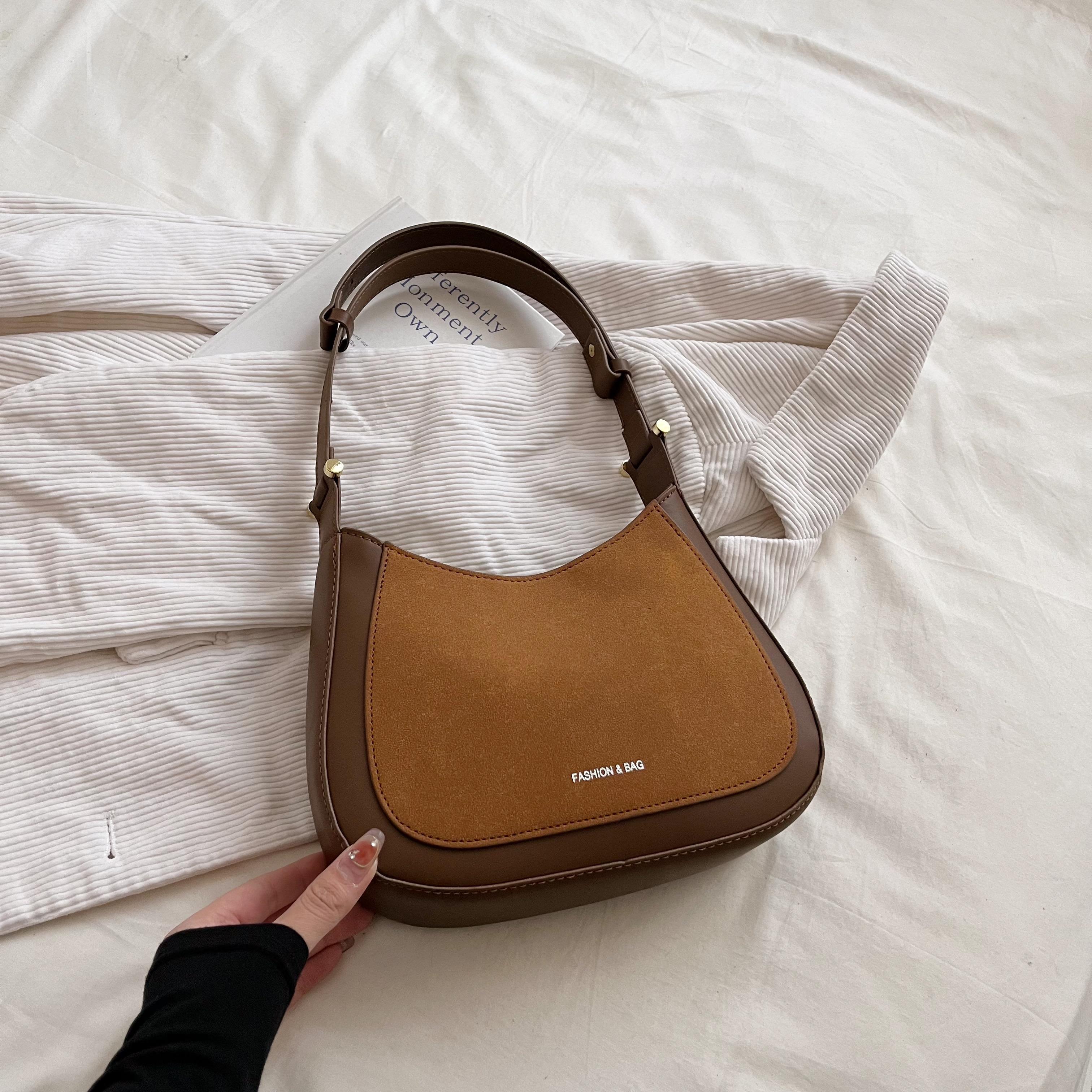 

Корейский стиль Простая сумка подмышкой для женщин Текстурированная универсальная сумка на одно плечо Высококачественные мини-квадратные сумки (20cm<Max Length<30cm)