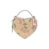 Heart 16 Classic Monogram Zip Closure Coated Canvas Leather Handbag Small Women Handbags Khaki CE653-IMOT4