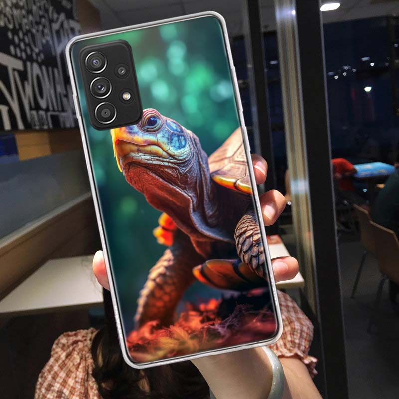 Marine Organisms, Sea Turtles, And Animals Phone Case for Samsung A54 A57 A37 A17 A14 A15 A12 A24 A34 A55 A35 A25 A52S A07 A05S
