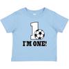Inktastic First Birthday Soccer 1 Year Old Baby T-Shirt Im Sports Party Clothing