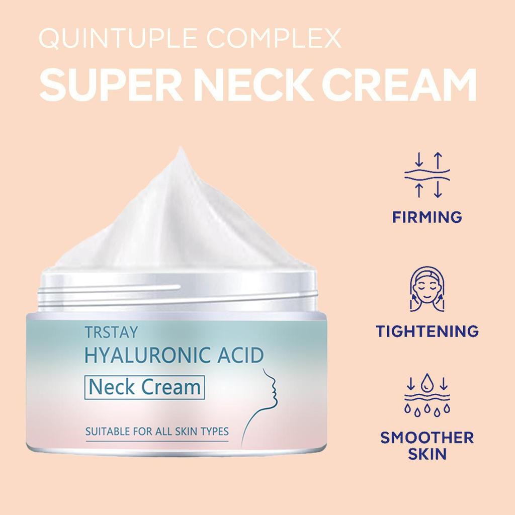 Zpevňující krém proti vráskám, krém proti stárnutí, krém pro péči o pleť na krku pro ženy, hydratační a zvlhčující