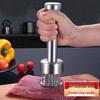 Stainless Steel Press-Type Meat Tenderizer and Flavor Infuser