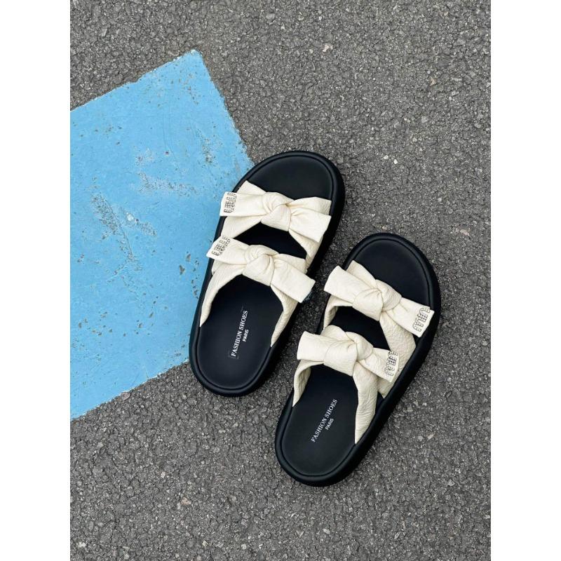 Thick-soled slippers women's summer wear retro feeling new casual fashion cool slippers women