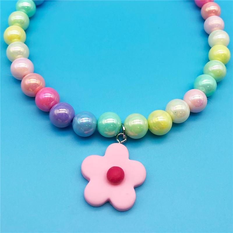 

Pet Beads Chain Dog Cat Necklace Collar with Flower Pendant Adjustable Fashion Jewelry Accessories for Small Dogs Puppy S 20cm -25cm