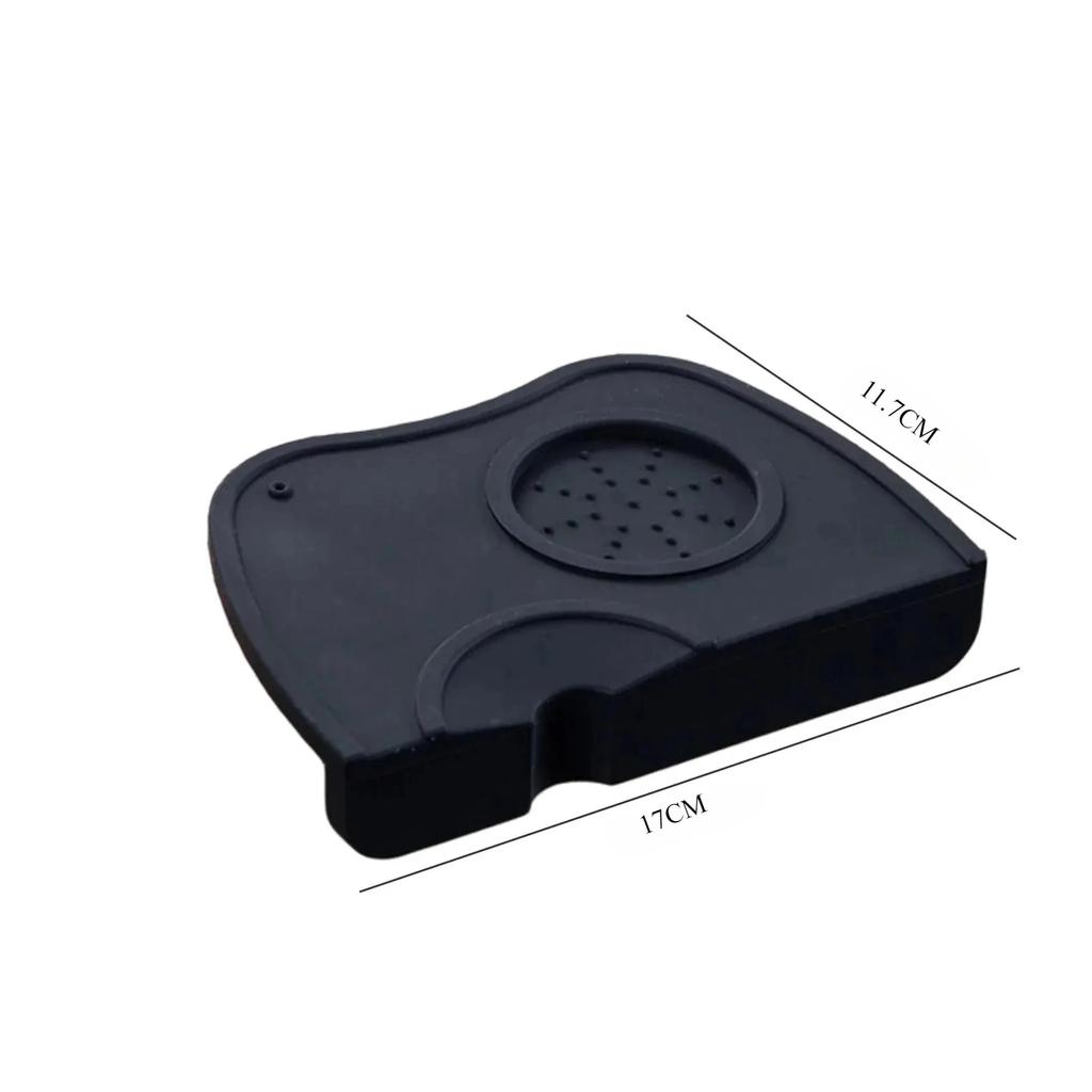 Espresso Tamping Mat Bar Counter Anti-slip Silicone Powder Pressing Mat Silicone Powder Pressing Support Frame with Corners