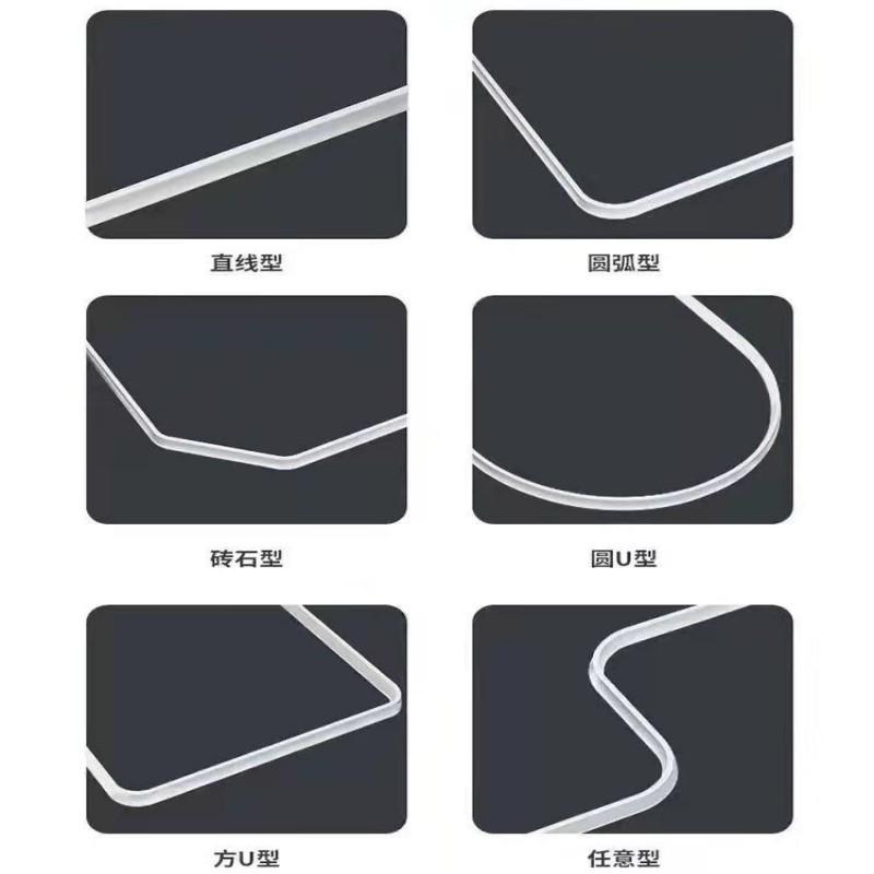 Bathroom Water Stopper Water Retaining Bendable Strip Dry &Wet Separation Silicone Seal Strip Blocker Shower Dam Flood Barrier