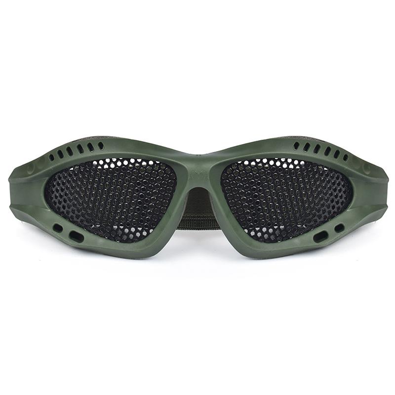 

Мисливські Тактичні Пейнтбольні Окуляри Захисні Окуляри Сталева Сітка Airsoft Сітчасті Окуляри зелений
