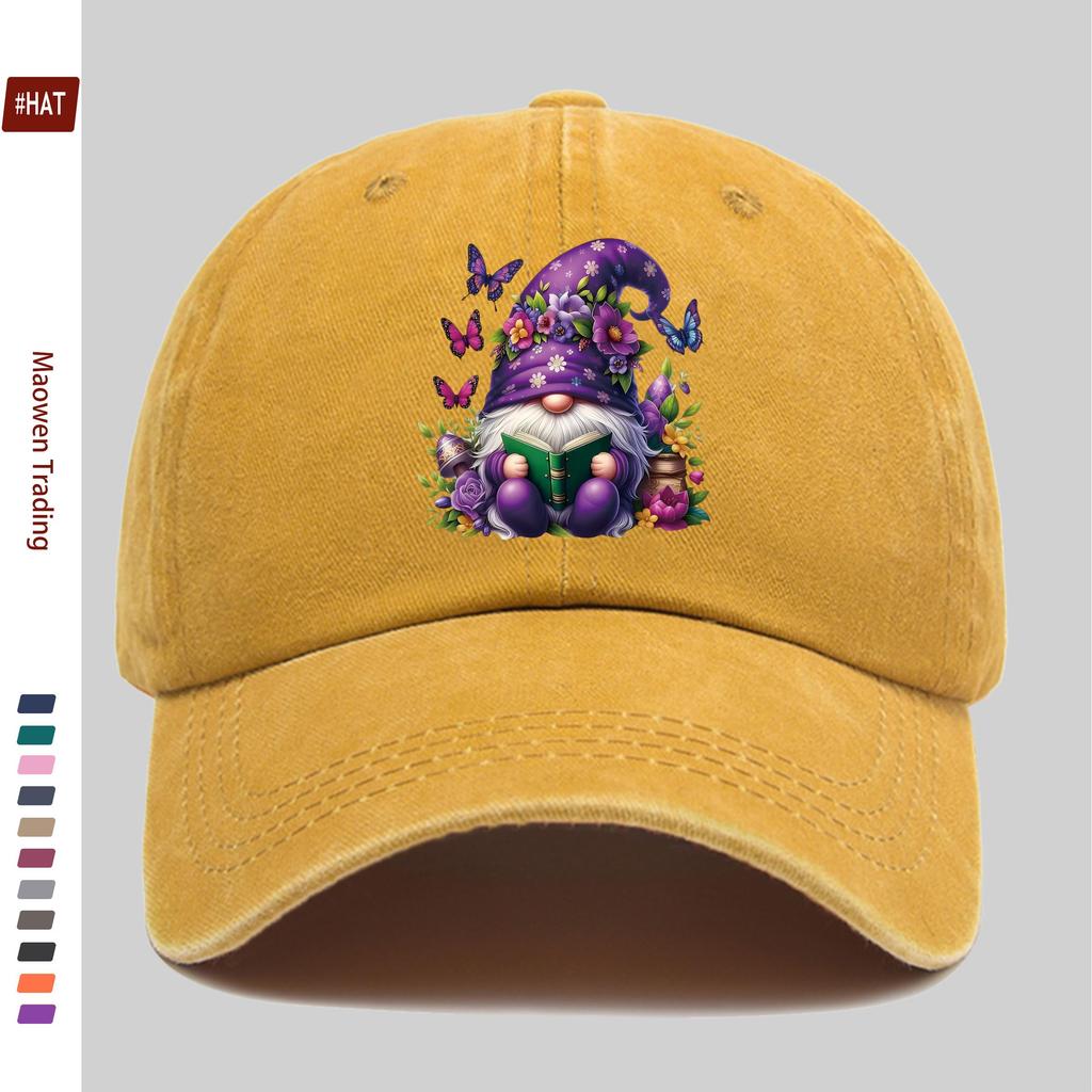 Pc Vibrant Dwarf Elf Pattern Printed Baseball Cap Casual Printed Design Casual Hat Truck Driver Comfortable Lightweight Sun H