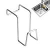 Sink Sponge Rack Heavy-Duty Stainless Steel Hangable Small Space Kitchen Double-Sink Dish Sponge Holder Kitchen Scrubbers Soap