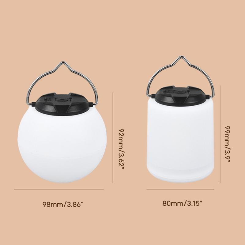 Outdoor Waterproof Camping Light USB Rechargeable Portable Lanterns Lamp for Party Hanging Lantern Decorative Garden