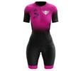 Summer Short-sleeved Men's and Women's Triathlon Onesie Color Pattern Cycling Clothes Bicycle Sportswear 2026