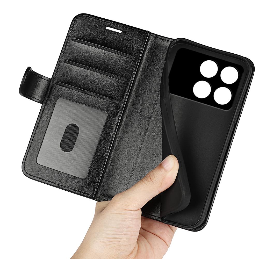 For Xiaomi Redmi K70E 5G/Poco X6 Pro 5G Case Viewing Stand Leather Phone Cover