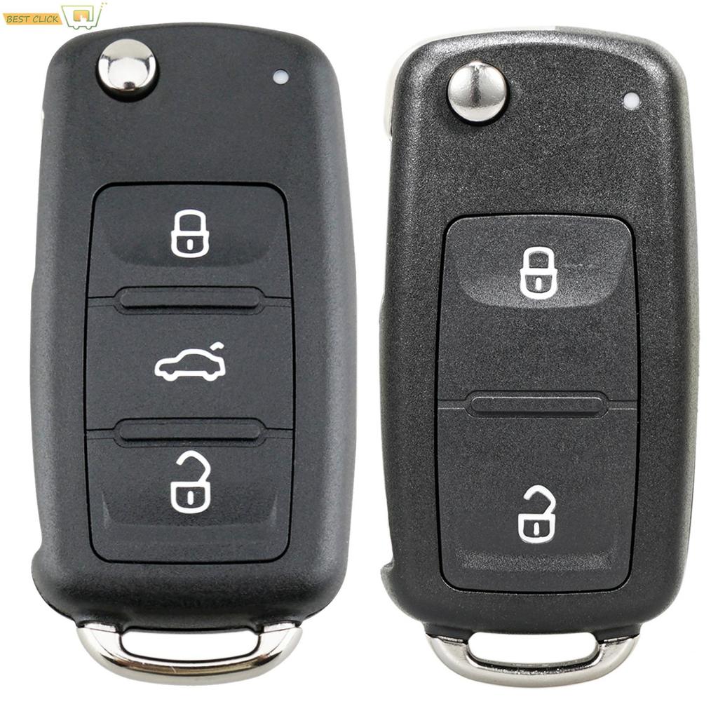 2 3 Tasten Auto Fernbedienung Klappschlüssel Gehäuse Schale Für Volkswagen Golf MK6 Polo Beetle Tiguan Touran Passat Caddy Jetta Eos Scirocco