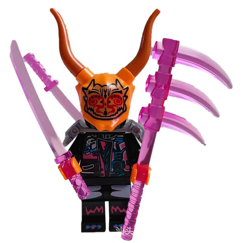 Ninja Warrior Superhero Doll With Weapon Single Building Block Assembly Toy