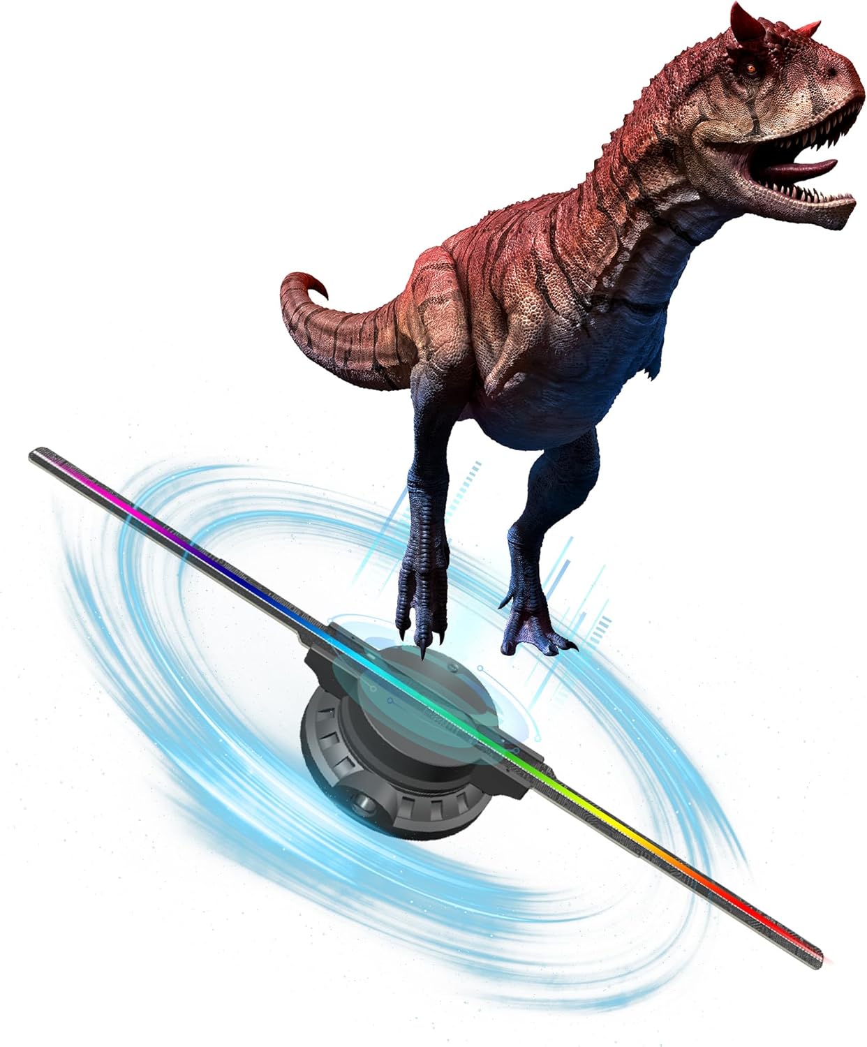 

3D Hologram Fan 42CM WiFi 3D Holographic Projector Advertising Display Light HD Holographic Projector for Stores Bars Party Xmas EU Plug