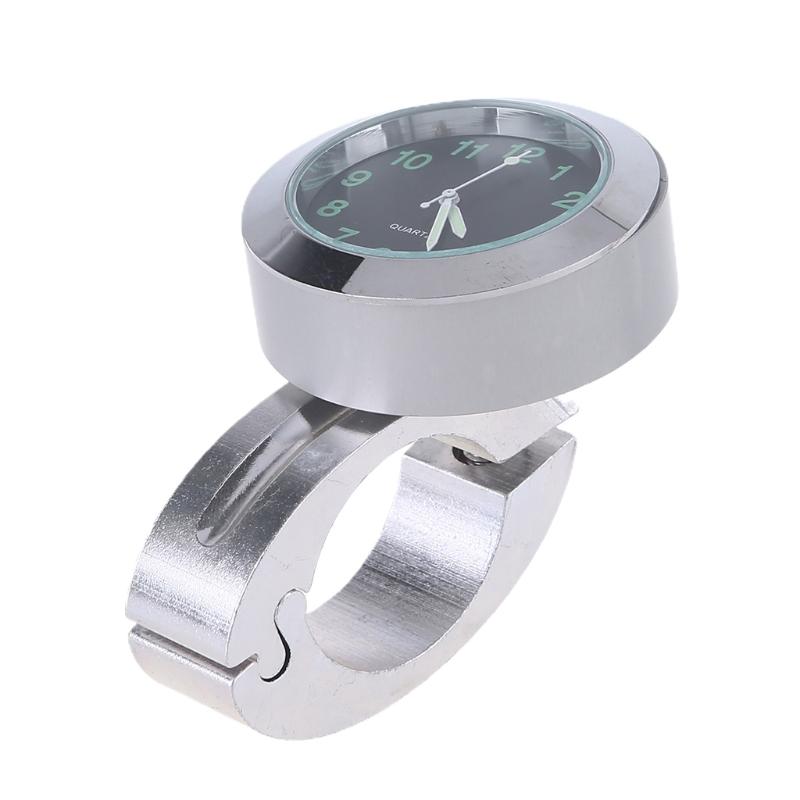 Univerzální motocyklové hodinky Motocyklové hodinky Vodotěsné nárazuvzdorné hliníkové hodiny se sponou