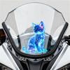 1pc Vibrant Neon Cute Cat Car Stickers Waterproof for Atuo Window Body Motocycle Helmet Fuel Tank Fairing Scooter Vinyl Decals