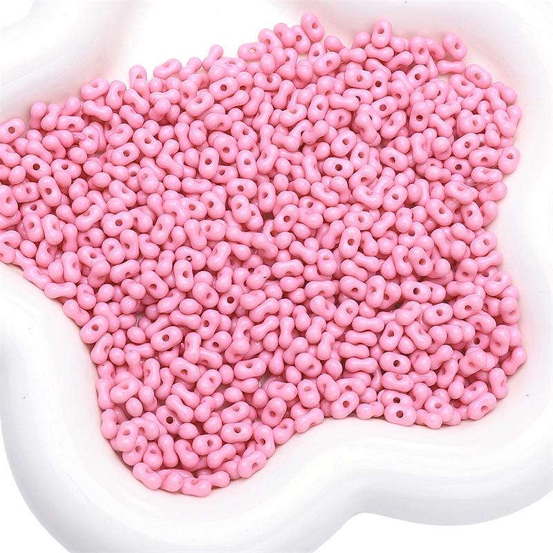 Handmade Bracelet Beads Acrylic Solid Color Peanut Beads Beads Necklace Semi-finished Strings Handmade Diy Jewelry Accessories Accessories Materials