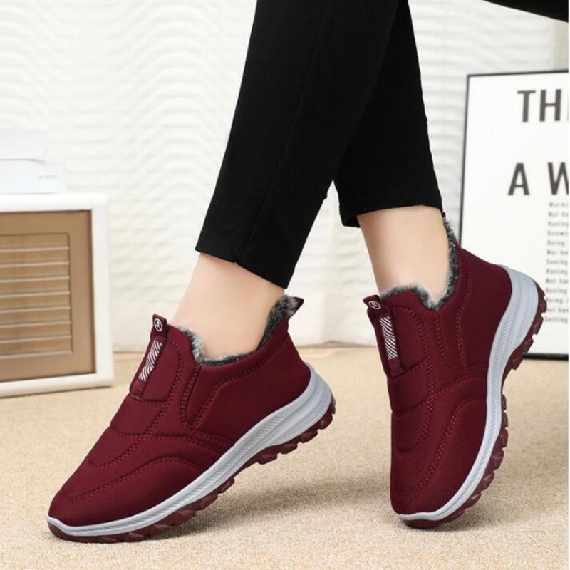 Cotton Shoes Women's  Winter New Women's Shoes  Boots Cross Border Warm Comfortable Mom's Shoes with Plush Thick Snow Boots