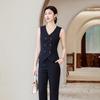 Trolman Women's Double-Breasted Vest & Pants Set