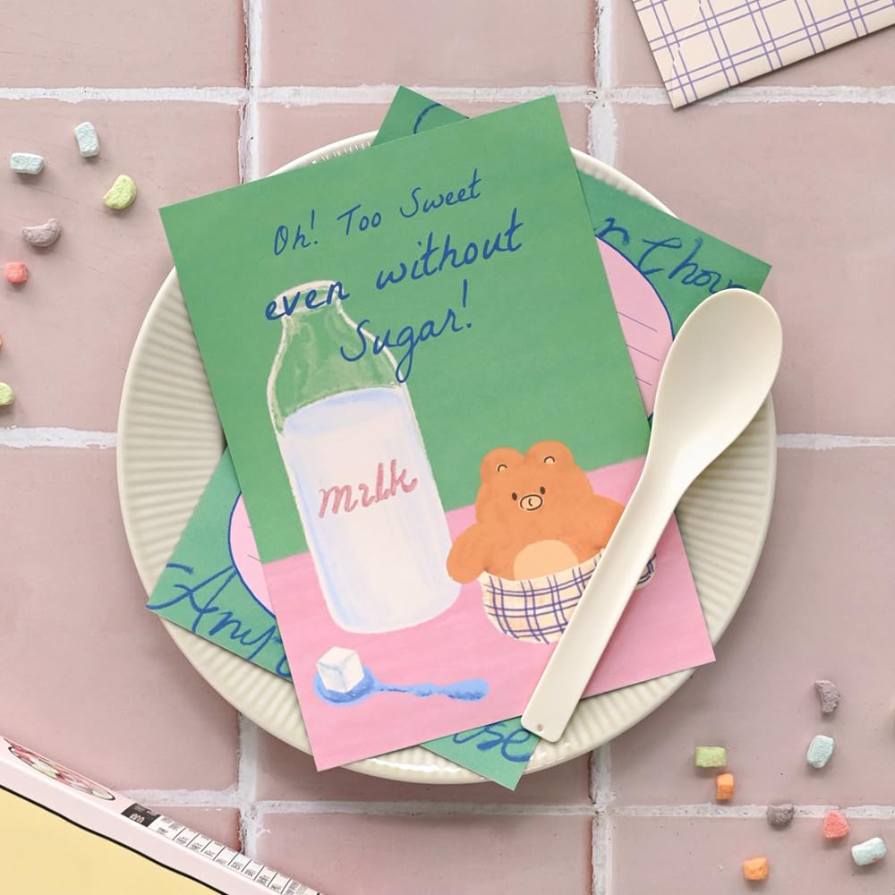 Monolike Unmatched Friends Lovely Day Letter Paper Set 32 sheets of letter paper 16 envelopes (8 types) - +