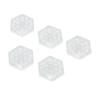 5pcs Aquarium Acrylic Coral Holder Transparent Hex Shape Safe Coral Frag Rack for Aquarium Fish