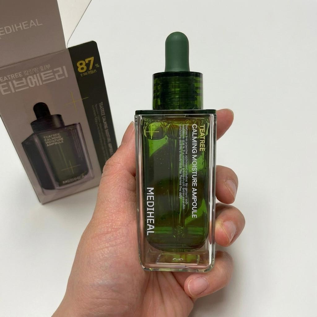 MEDIHEAL Teatree Calming Moisture Ampoule - [KOREAN SKINCARE] 30-Second SOS Redness Relief & Hydrating Serum (50ml)