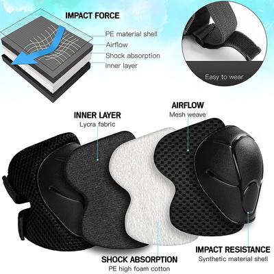 Kids Protective Gear Set Knee Pads for Kids 3-7 Years Knee and Elbow Pads with Wrist Guards for Skating Cycling Bike Scooter