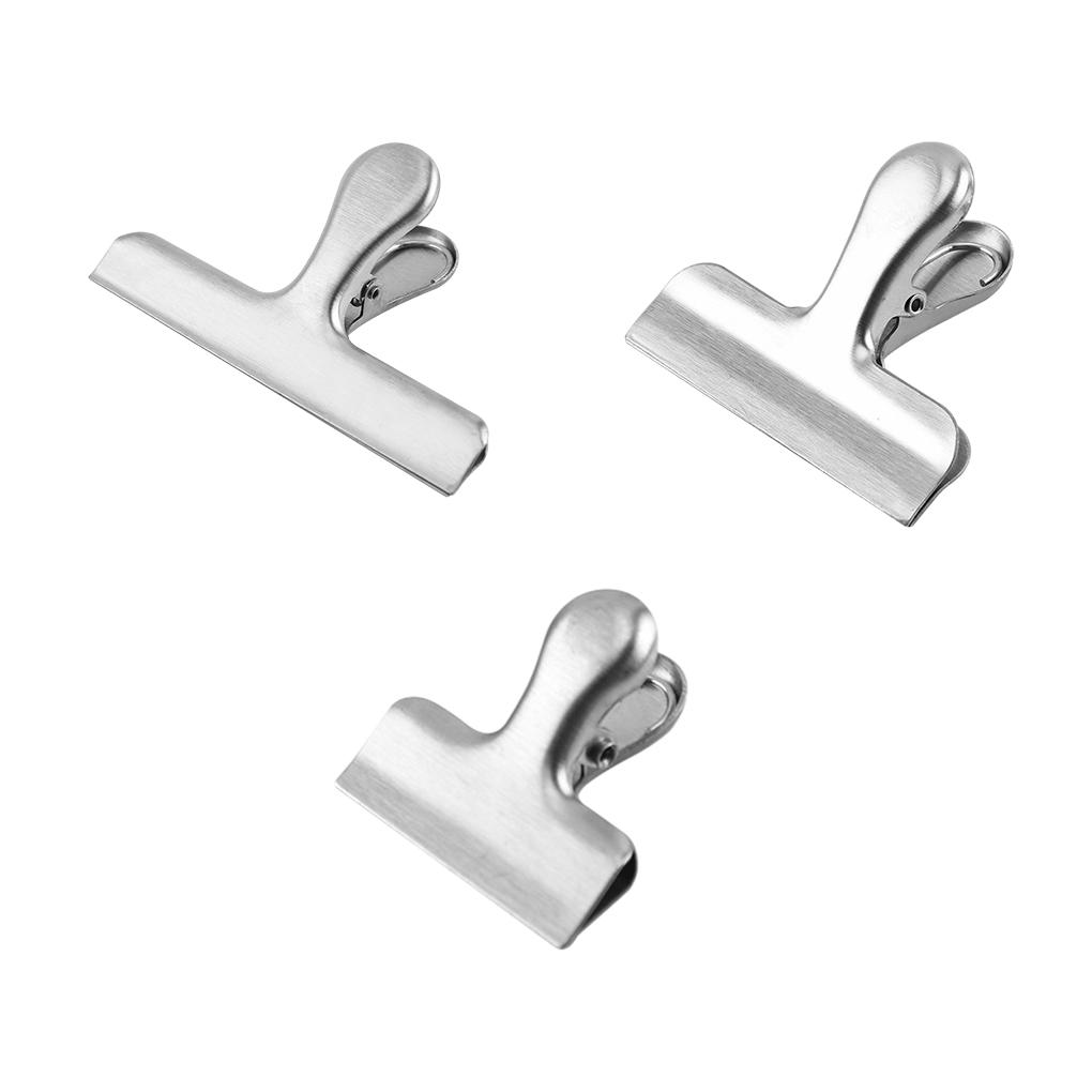 SteelFood Heat Clips Stainless Strong Kitchen Sealing Document MetalClipsBag GradeSilver Resisting Durable WaterProof