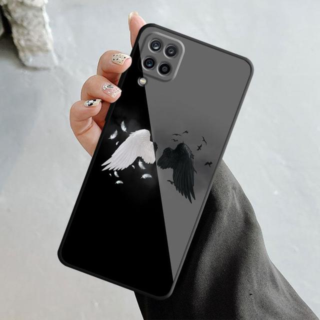 

Чехол для телефона Samsung Galaxy A70 A70s A50 A30s A04s A20s A20e A02 A02s A03 A42 M52 M31 M04, чехол для девочек с крыльями ангела и демона Samsung M52 5G