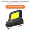 For Makita/Milwaukee/Dewalt/Bosch 18V-21V Li-ion Battery Small Lamp LED Work Lamp Emerge Light Adjustable Outdoor Searchlight