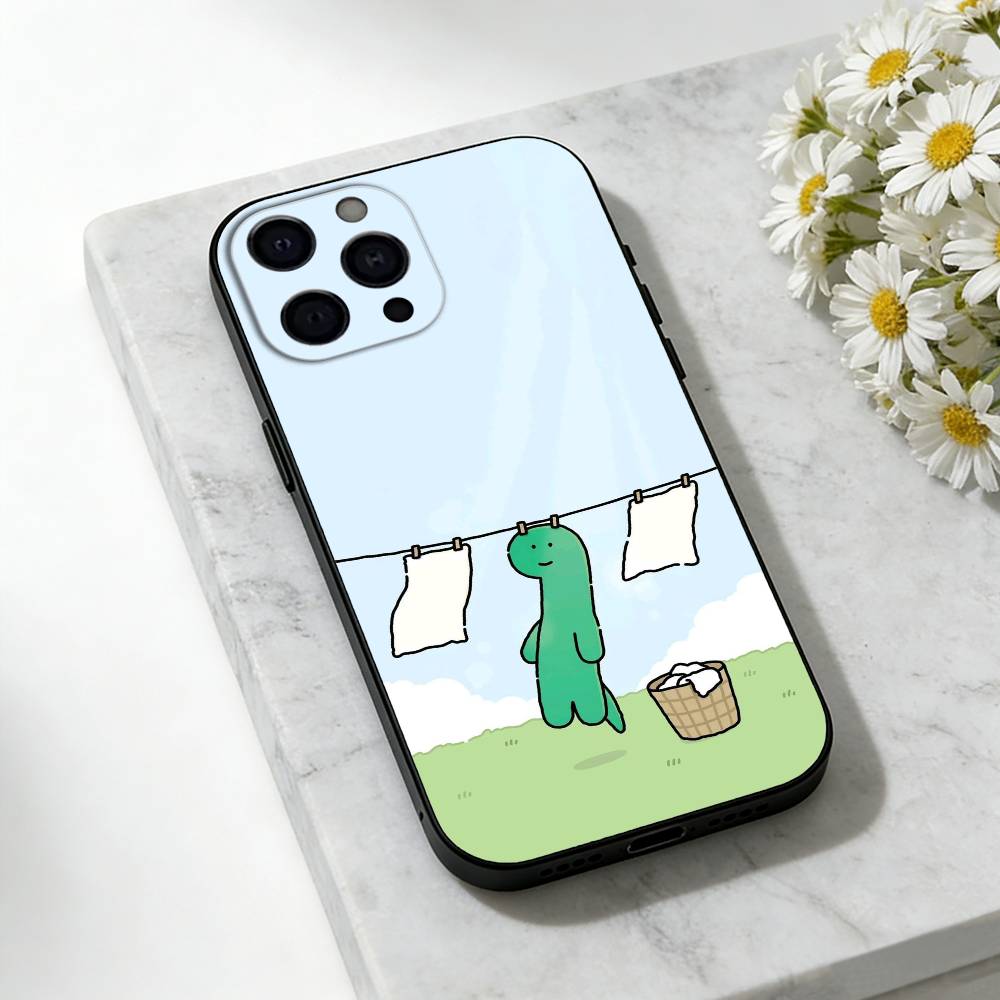 Cartoon J-Joguman Studio Handyhülle Für iPhone 17,16,15,14,13,12,11 Plus,Pro Max,SE4Weiches Silikon Schwarze Hülle