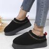 Thick-soled lamb wool snow shoes 22 autumn and winter new bag head wear velvet warm cotton shoes slippers