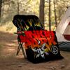 1pc Linkin Park1 Theme Blanket - Digital Print, Polyester, Cozy for All Seasons, Perfect for Outdoor, Camping, and Travel
