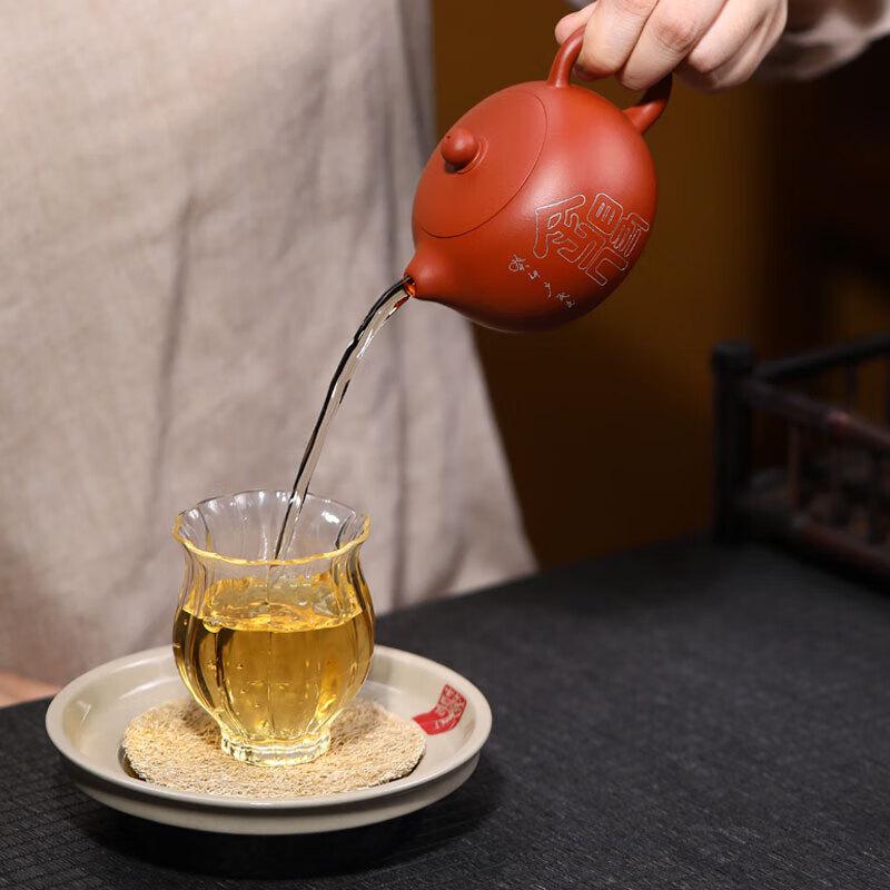 Yao Tianzhen Shede Zisha Teapot - Silver Inlay