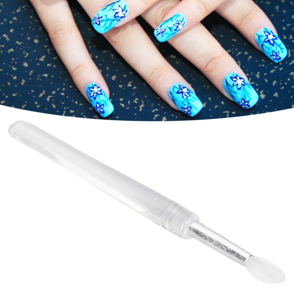 10pcs Uniform Application Effect Reusable Silicone Nail Brush  Also For Lipstick And Eye Makeup Use