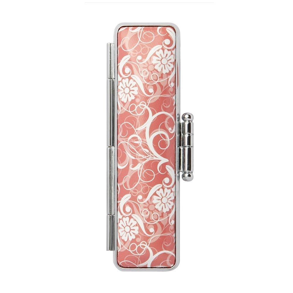 

Flower Series Seal Case Ver.1 CA-FW-01 Pink (for 13.5mm-15mm Seals) with Ink Pad, Official Seal and Bank Seal Size