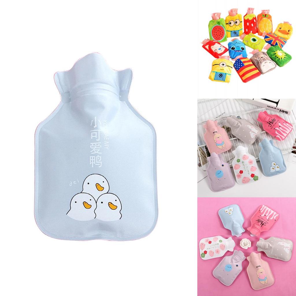 Mini Cartoon Hot Water Bottle With Double Layer Pvc For Winter Hand Heating And Travel Use