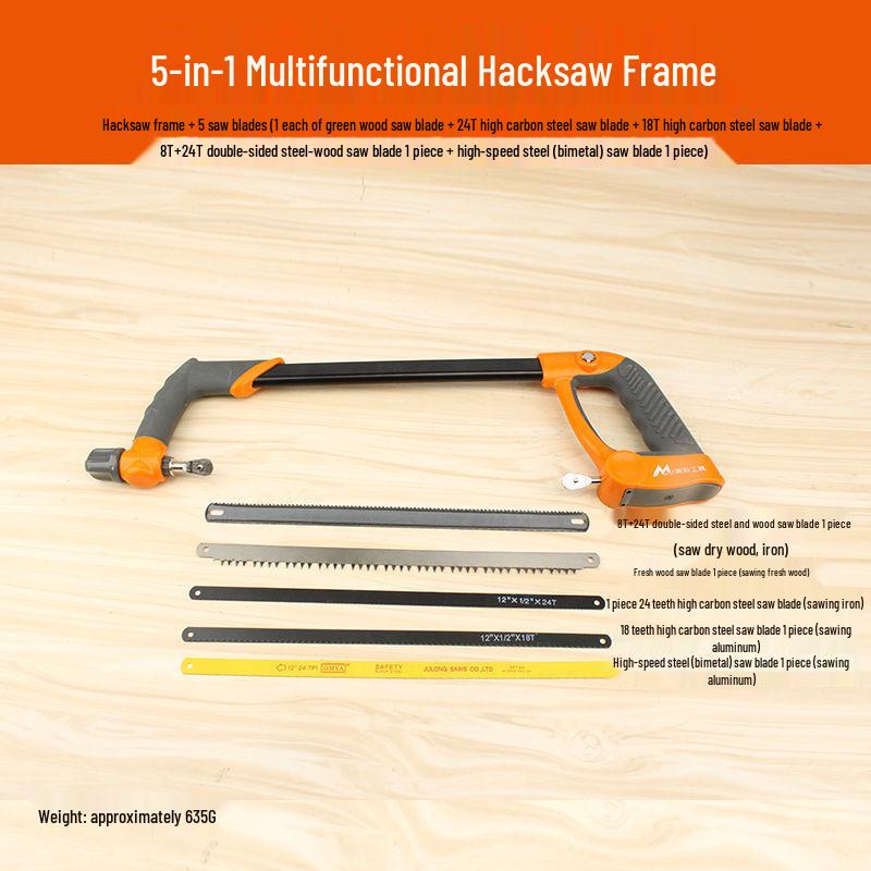 Hacksaw Frame: Multifunctional Hand Saw for Metal & Wood Cutting