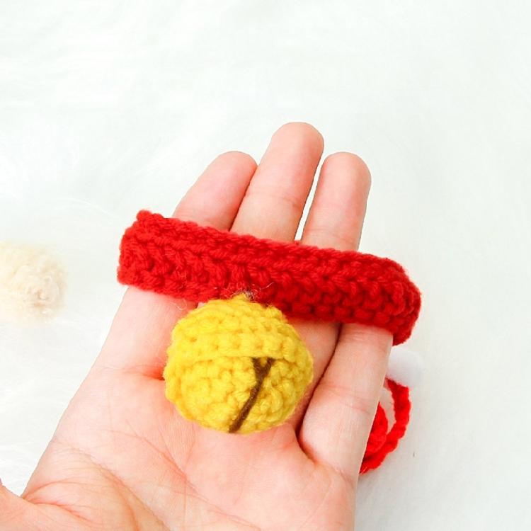 Neck Protective Collar Small Dog Collar Cat Necklace Winter Silent Bell Collar