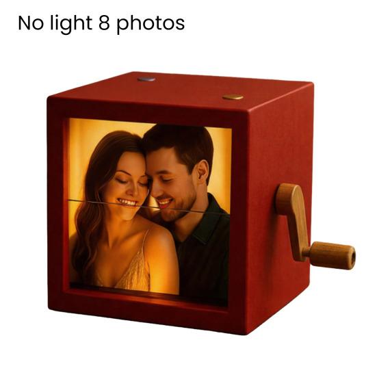 Yousheng Індивідуальна фото-розгорткова коробка Ручна розгорткова книжка-картинки з підсвіткою Персоналізована фото-розгорткова коробка Рамка Анімаційна машина Подарунки на Різдво