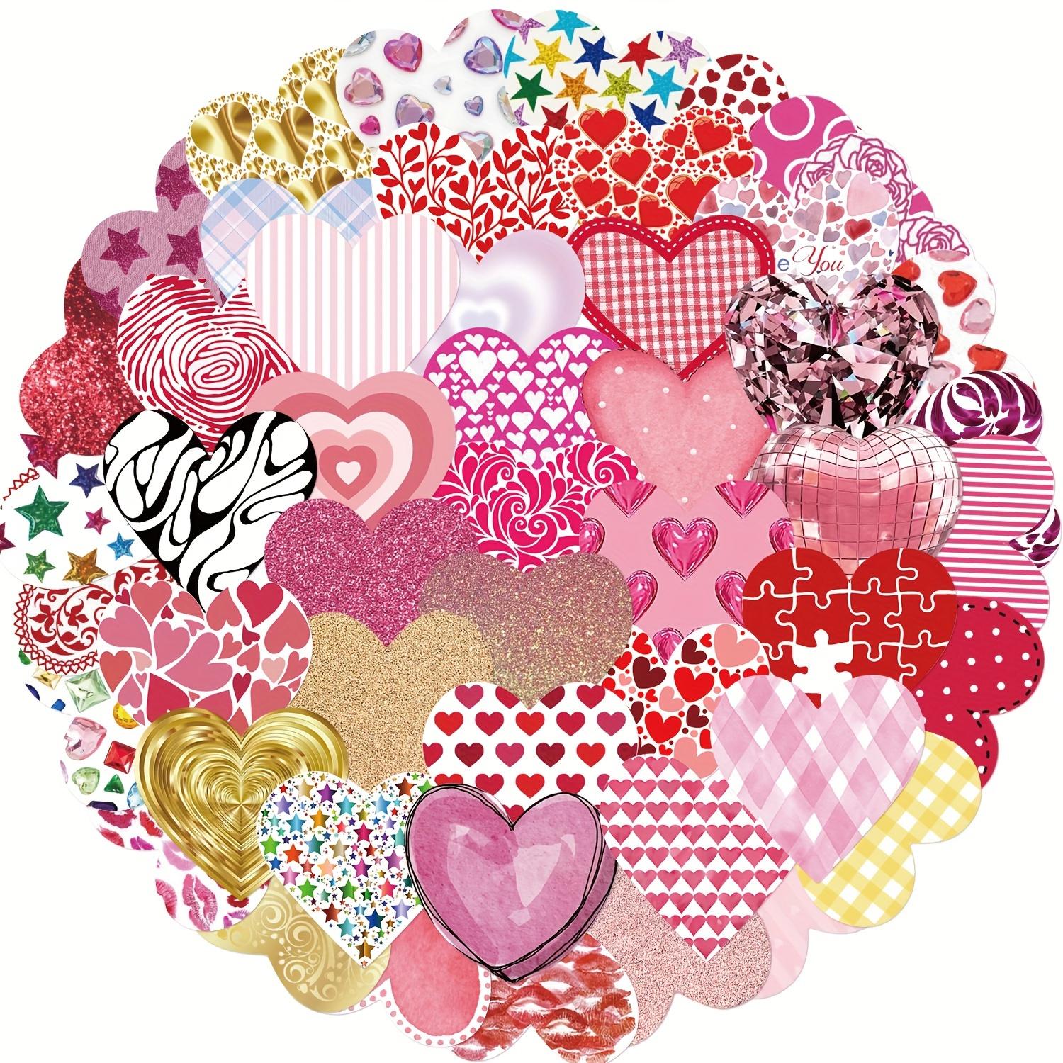 

50PCS Valentine s Day Love Stickers DIY Diary Laptop Luggage Skateboard Graffiti Decal Fun Children’s Classic Toy As Picture